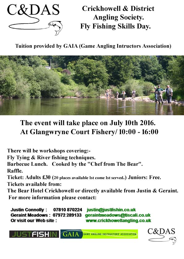 Crickhowell & District Angling Society Fly Fishing Skills Day